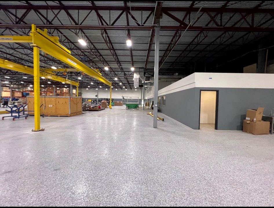 Commercial epoxy floor project by AMM PAINTER LLC
